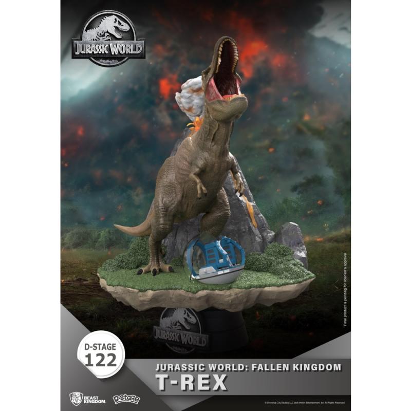 Figura beast kingdom dstage jurassic world el reino caido t - rex