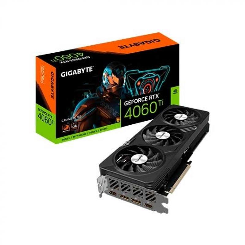 Tarjeta grafica gigabyte rtx 4060ti gaming oc 16g gddr6