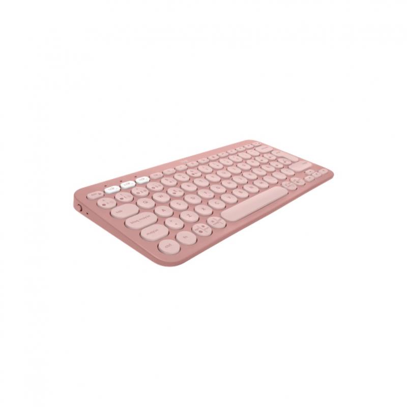 Teclado logitech pebble keys 2 k380s inalambrico rosa
