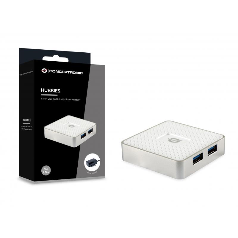 Hub usb 3.0 conceptronic hubbies03w 4 x usb 3.0