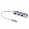 Hub usb tipo c equip life 4 x usb 3.0 - aluminio