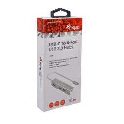 Hub usb tipo c equip life 4 x usb 3.0 - aluminio