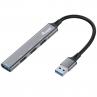 Hub usb equip life 1 x usb 3.0 - 3 x usb 2.0 - aluminio