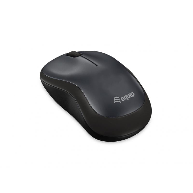 Mouse raton equip comfort wireless inalambrico - 1200dpi - negro