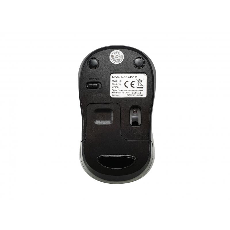 Mouse raton equip comfort wireless inalambrico - 1200dpi - negro