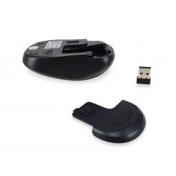 Mouse raton equip comfort wireless inalambrico - 1200dpi - negro