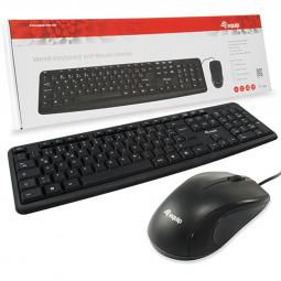 Kit teclado + mouse raton usb equip life color negro
