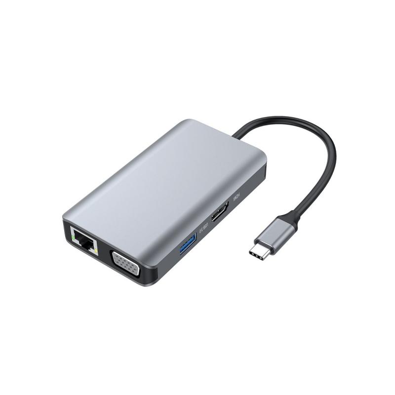 Docking station conceptronic donn21g 7 en 1 3 x usb 3.0 - 1 x hdmi - 1 x vga - 1 x rj45 - 1 x usb tipo c