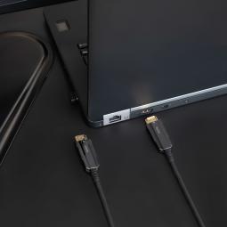 Cable hdmi v2.0 nanocable  aoc 4k@60hz 18gbp 100m fibra