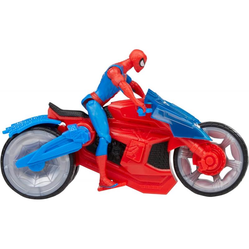 Figura hasbro marvel spider man moto arácnida