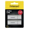 Memoria usb 3.2 intenso ultra 64gb pack 2 unidades