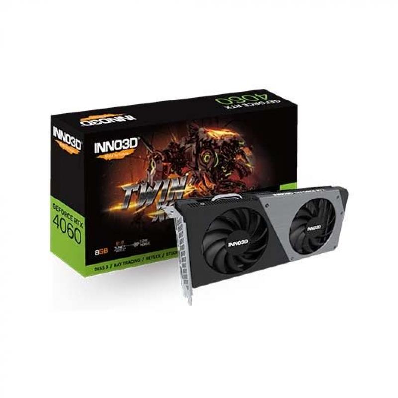 Tarjeta grafica inno3d rtx 4060 twin x2 8gb 3xdp 1xhdmi 1x8p