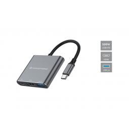 Hub usb tipo c conceptronic donn18g 1 x hdmi -  1 x usb 3.0 -  1 x usb tipo c -  100w