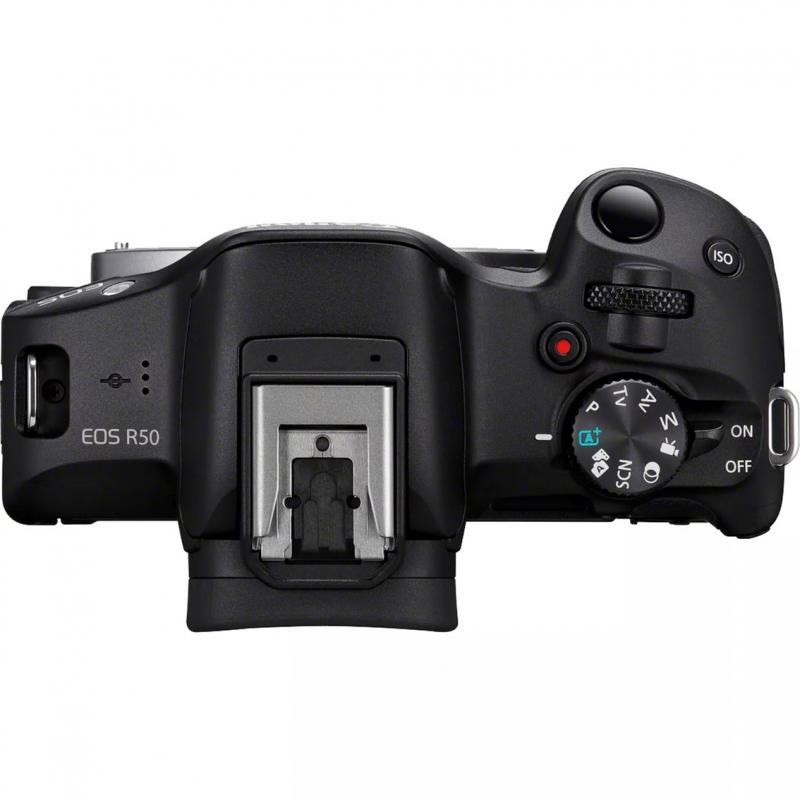 Camara reflex canon eos r50 bk + rf - s 18 - 45 is stm+rf - s 55 - 210 is stm 24.2mpx negro
