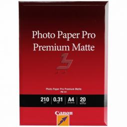 Papel fotografico canon 8657b005 pro premium pm - 101 -  210 x 297 mm -  20 hojas a4 - Imagen 1