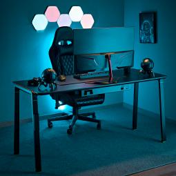 Phoenix horizon mesa escritorio gaming xl 150cm x 65cm luces rgb