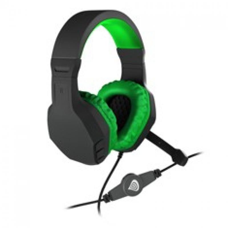 Auriculares con microfono genesis argon 200 gaming verdes mini jack 3.5mm x2