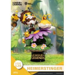 Set de 2 figuras beast kingdom dstage league of legends nunu beelump y heimerstinger