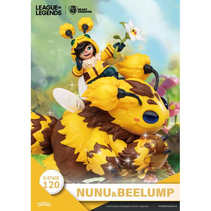 Set de 2 figuras beast kingdom dstage league of legends nunu beelump y heimerstinger