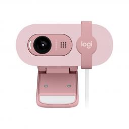 Webcam logitech brio 100 rosado full hd -  usb