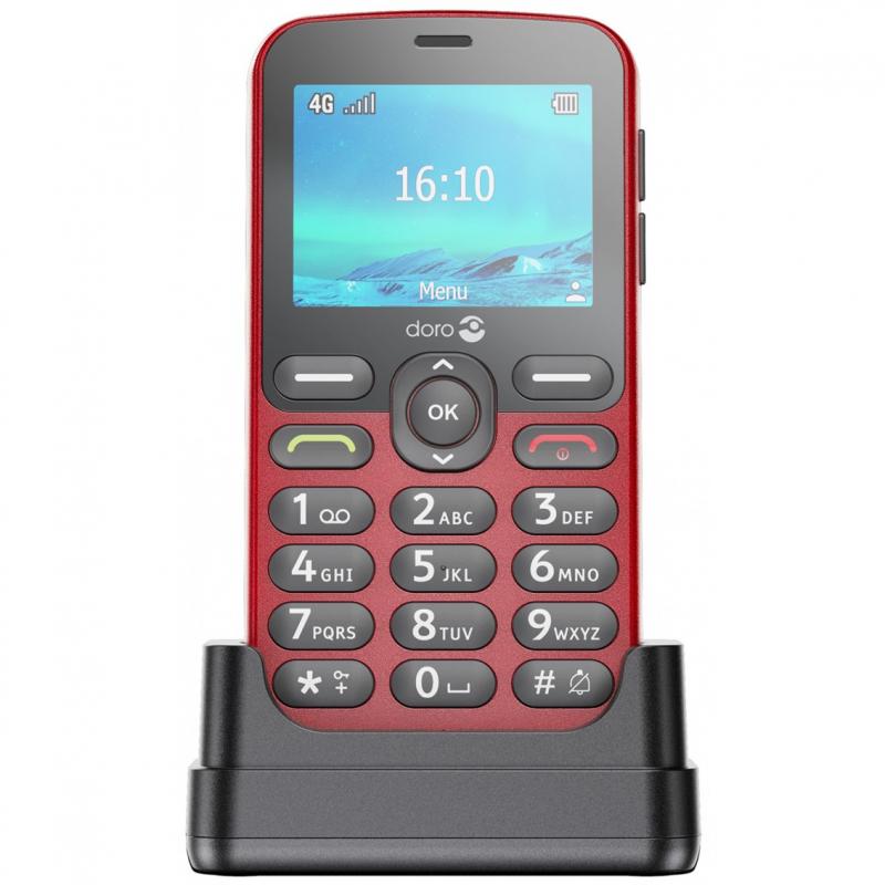 Telefono movil doro 1880 red - 2.4pulgadas - 4g - color rojo