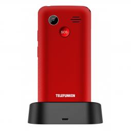 Telefono movil telefunken s415 senior phone - 2.2pulgadas - rojo