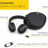 Auriculares jabra evolve2 65 color negro