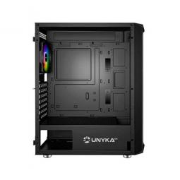 Caja ordenador gaming unykach armor atx cristal templado negro