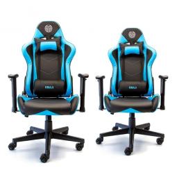 Pack 2 sillas gaming onaji asura negra - azul