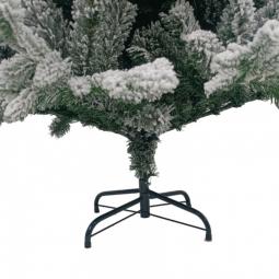 Arbol de navidad nevado 150 cm modelo helsinki frondoso