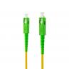 Latiguillo cable fibra optica mono nanocable sc - apc lszh amarillo 10m