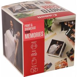 Cartucho canon pg - 560 - cl - 561 photo cube + photo paper plus glossy ii 40 hojas pack pink