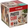 Cartucho canon pg - 560 - cl - 561 photo cube + photo paper plus glossy ii 40 hojas pack blue