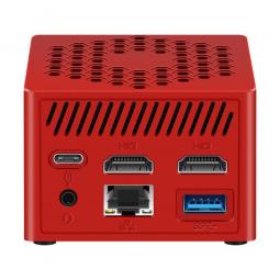 Mini ordenador leotec lempc06r n100 8gb 128gb rojo
