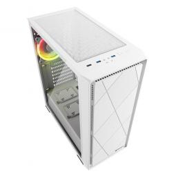 Caja ordenador gaming sharkoon midi vs8 atx cristal templado usb 3.2 blanca