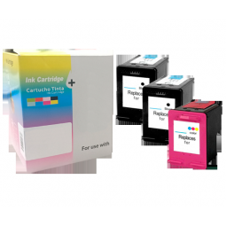 Pack de tintas compatibles dayma hp n303 xl remanufacturado (eu)  (muestra nivel de tinta) 2x bk - 1x cmy