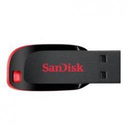 Memoria usb 2.0 sandisk 16gb cruzer blade rojo - Imagen 1