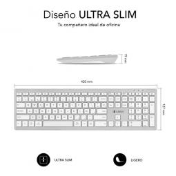 Teclado subblim keyboard pure extended inalambrico
