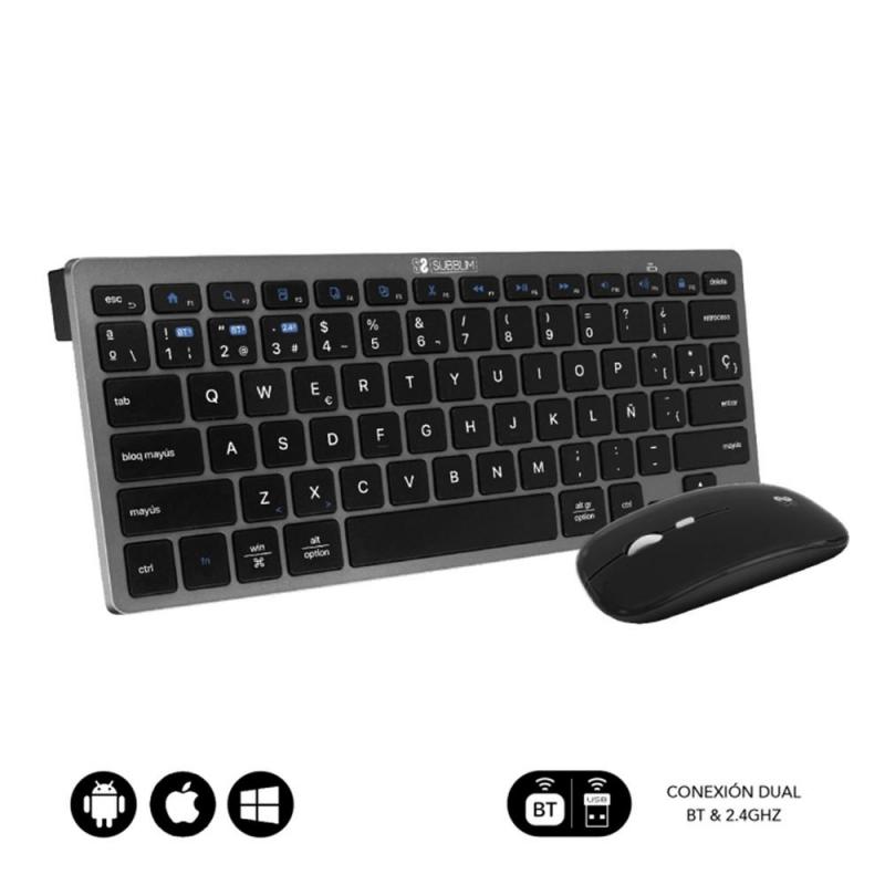 Teclado + raton subblim subkbc - oco020 inalambrico