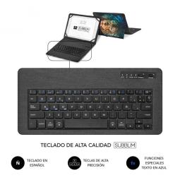 Funda + teclado subblim keytab pro 11pulgadas trendy leon