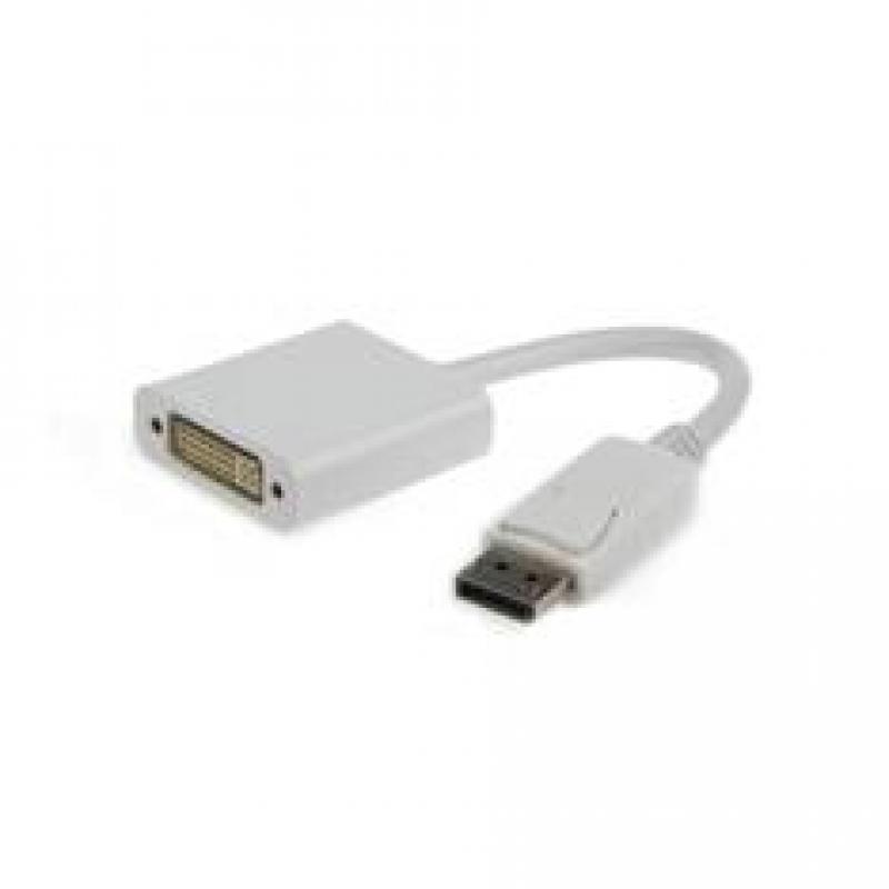 Cable adaptador gembrid displayport macho a dvi hembra 0.1m - Imagen 1