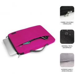 Funda subblim elegant laptop sleeve para portatil 13.3pulgadas - 14pulgadas rosa