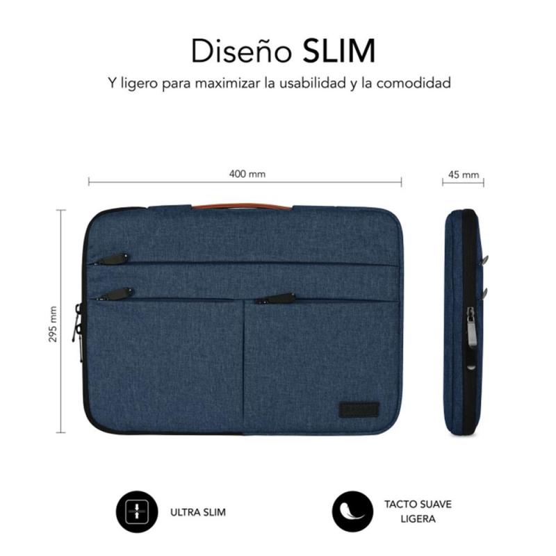 Funda subblim air padding 360 sleeve para portatil 15.6pulgadas azul