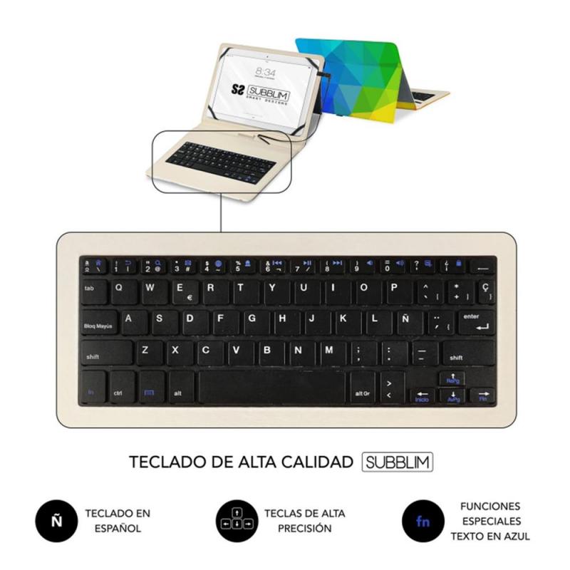 Funda + tablet subblim para tablet 11pulgadas triangulos