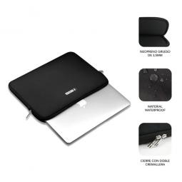 Funda subblim business laptop sleeve neoprene para portatil 15.6pulgadas negro