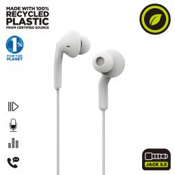 Muvit for change auriculares estéreo e57 3.5mm blancos
