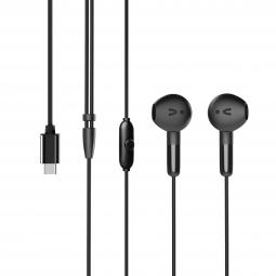 Muvit for charge auriculares estéreo e58 tipo c negros