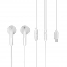 Muvit for charge auriculares estéreo e58 tipo c blancos