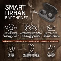 Muvit io auriculares smart true wireless urban enc negro