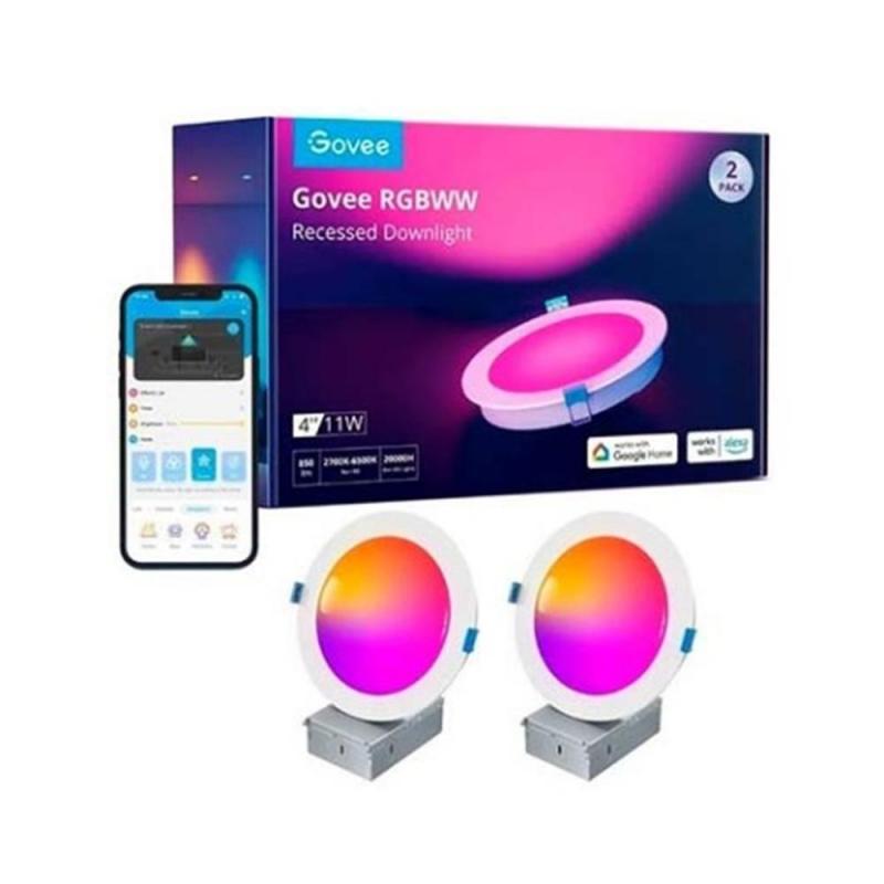 Luz empotrable led govee rgbww 2 unidades